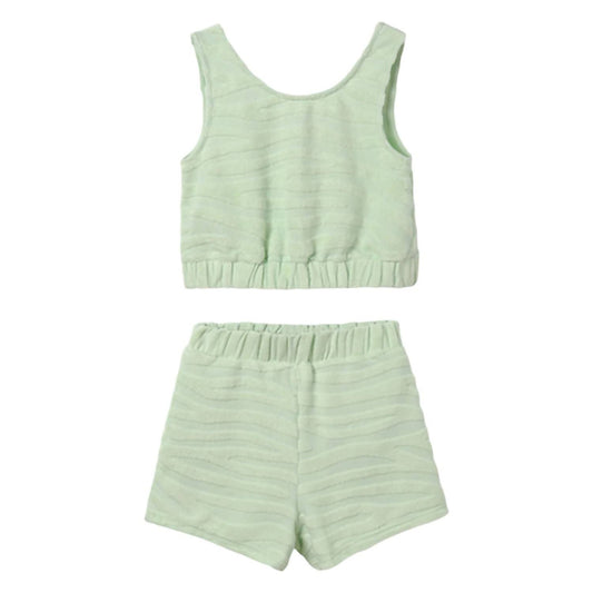 Mayoral - Wasabi Terry Shorts Set