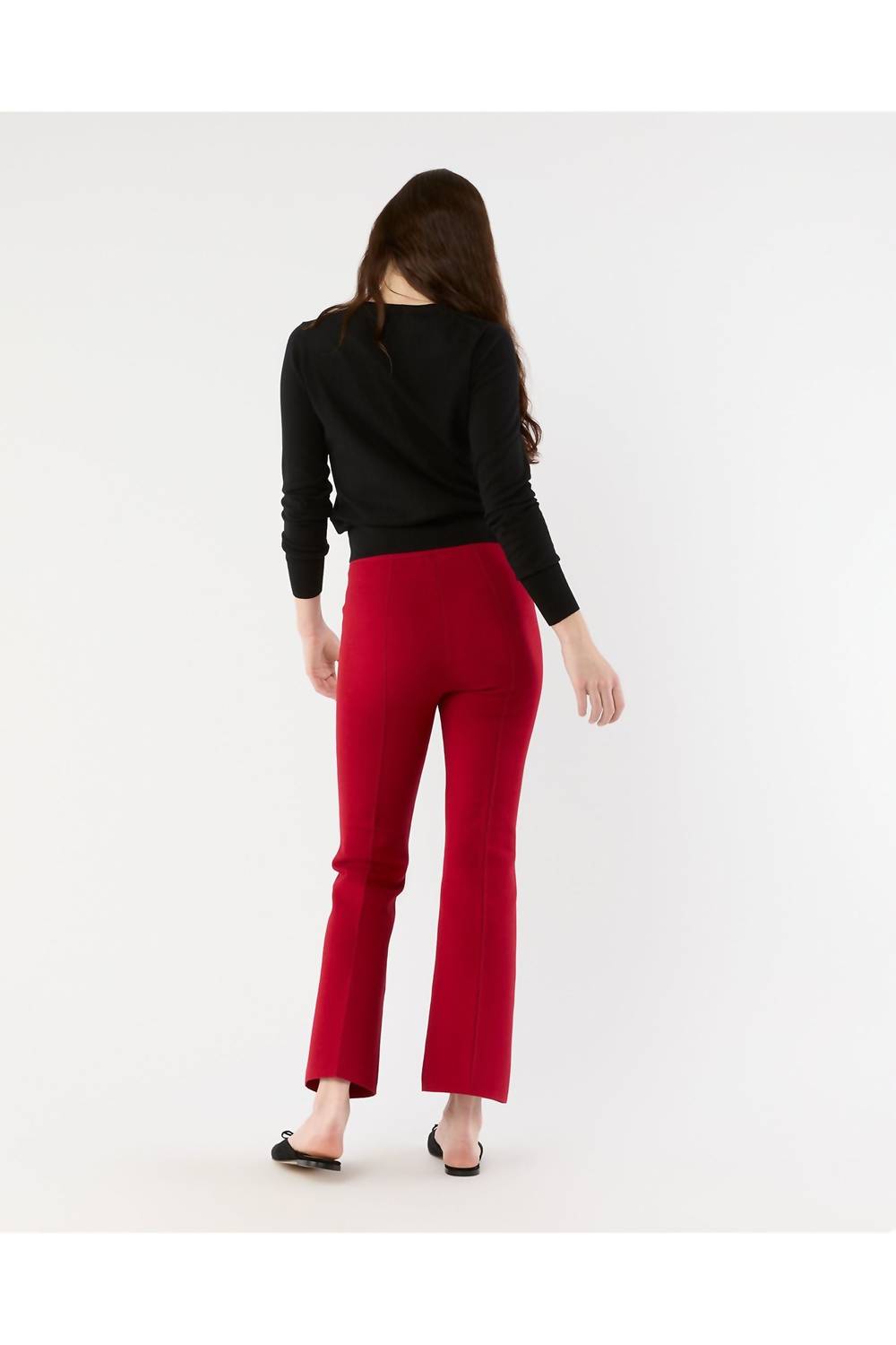 Ann Mashburn Lara Pant in red - women's pants - alternate view