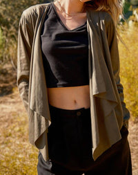 And The Why - Wide Awake Sueded Moto Jacket
