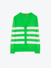 Vilagallo - Long Sleeve Striped Cardigan