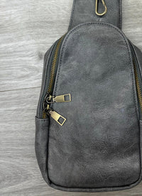 Zenana - Women's Vegan Leather Sling Crossbody Bag