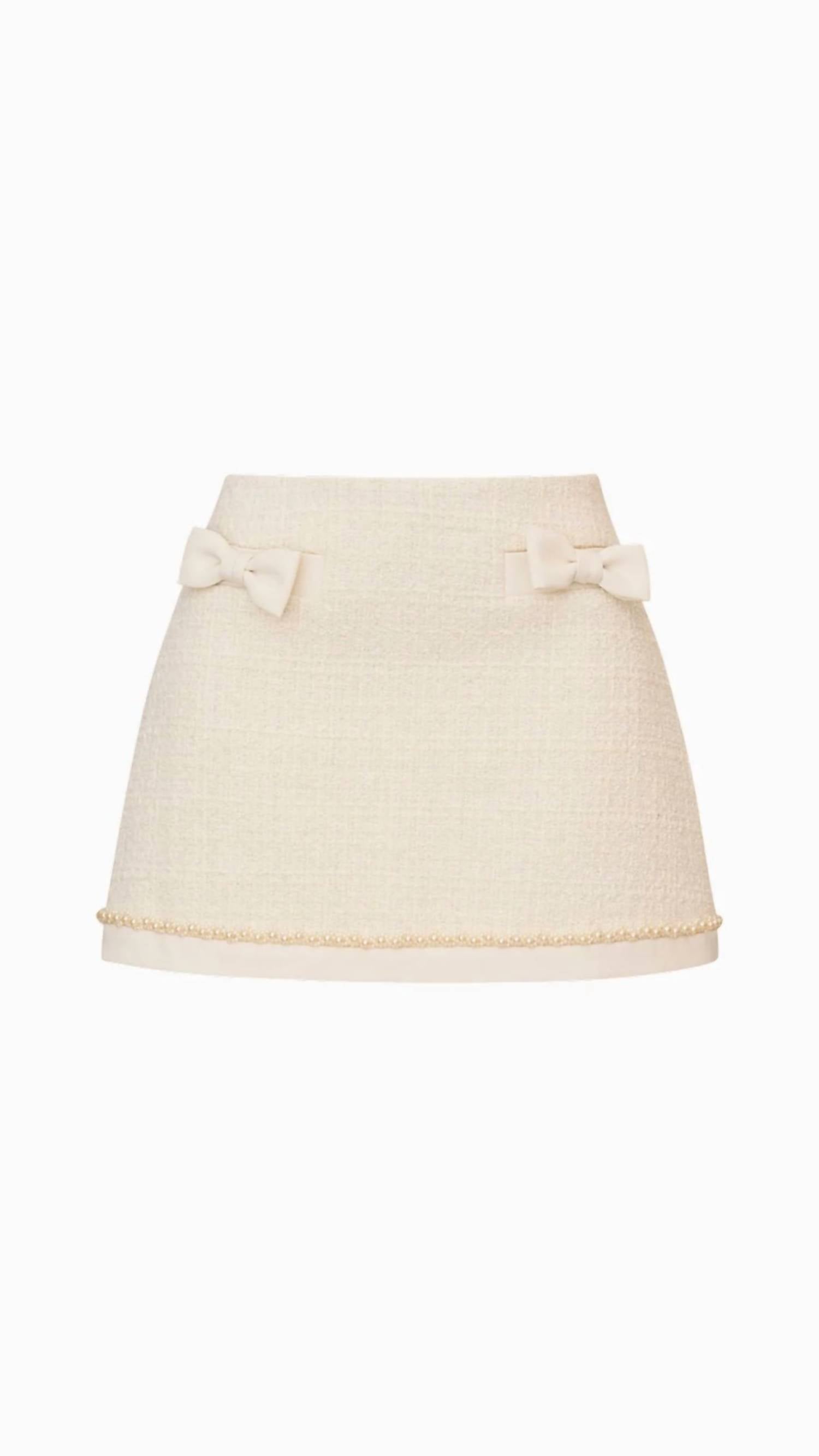 Loveshackfancy - Edeness Tweed Mini Skirt