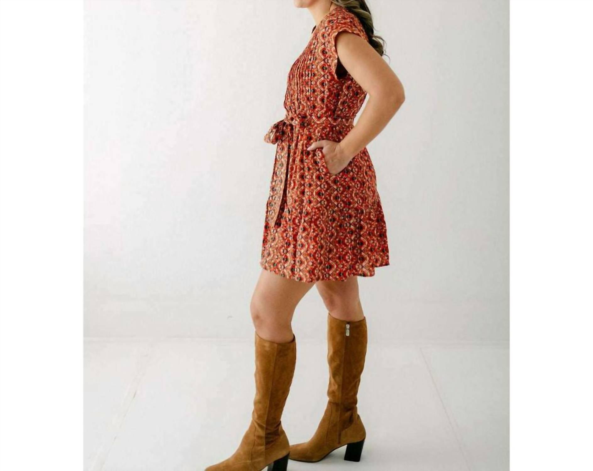 Joy Joy - Pin Tuck Edged Mini Dress