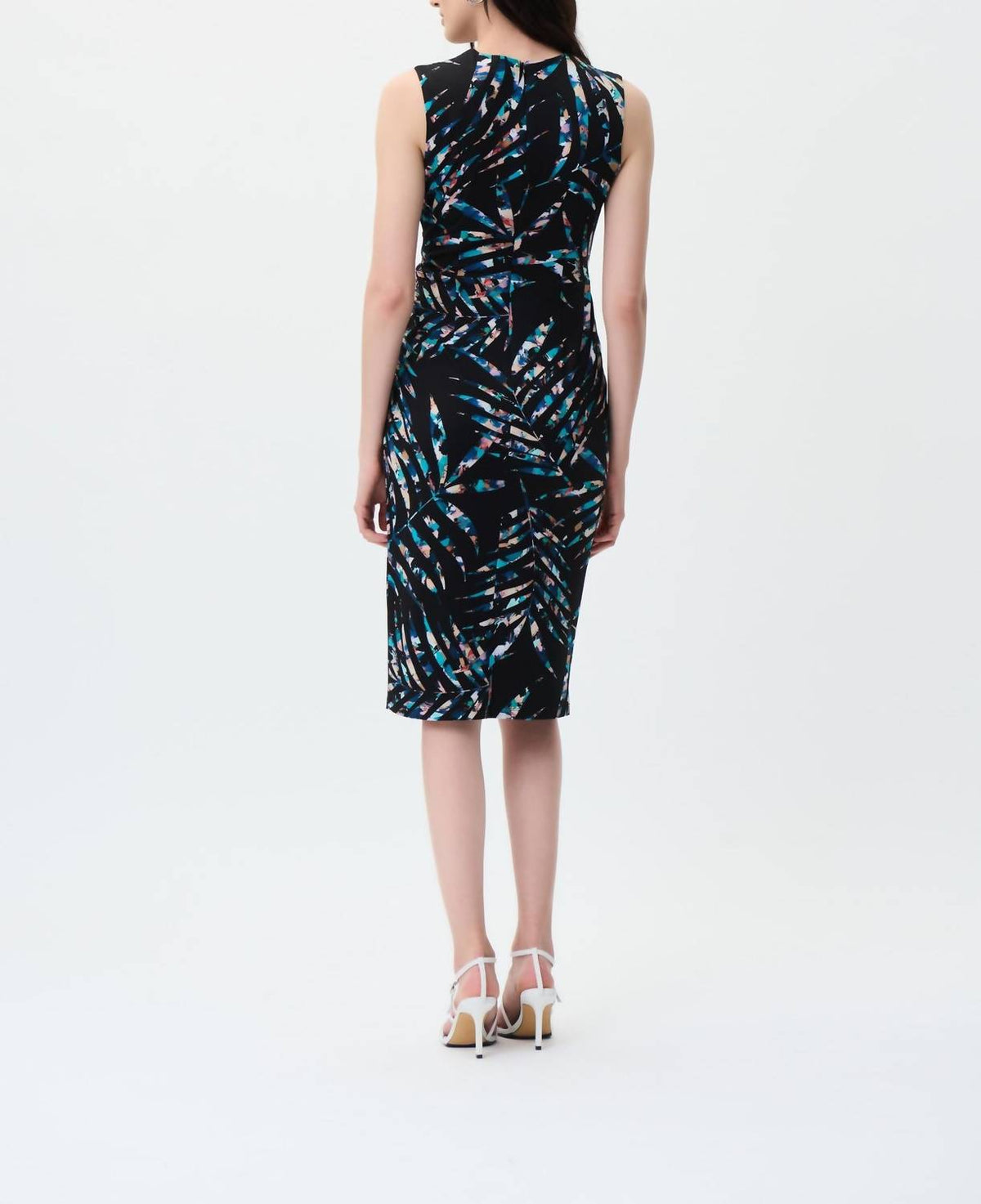 Joseph Ribkoff - Palm Print Wrap Dress