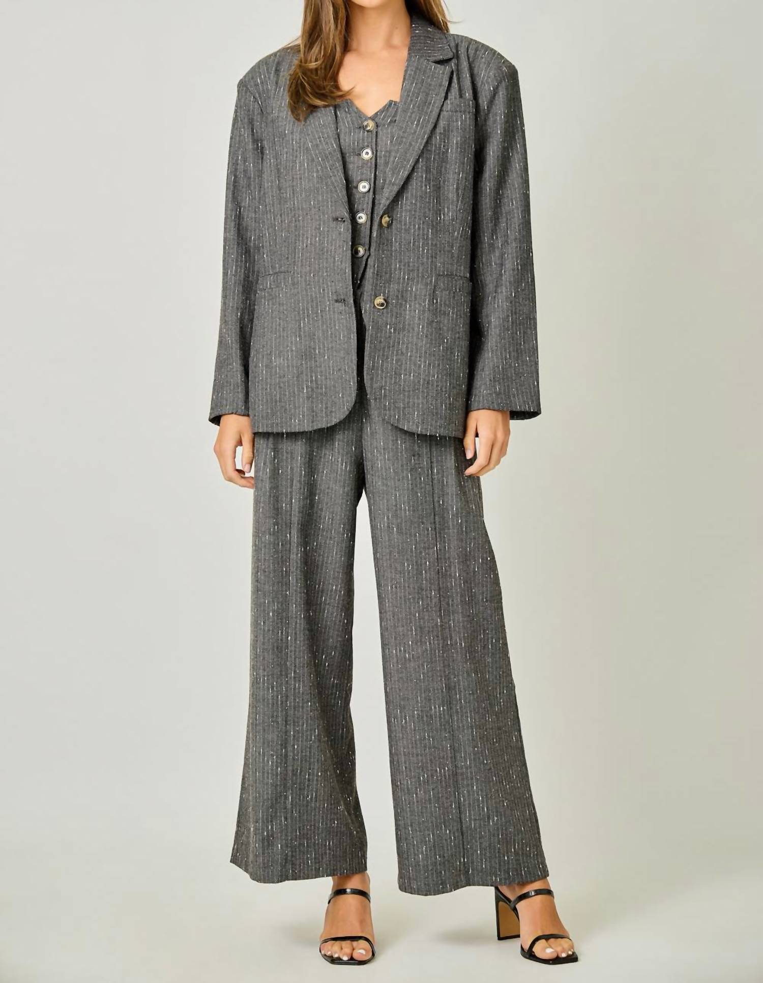 Mystree - Sparklet Pinstripe Blazer