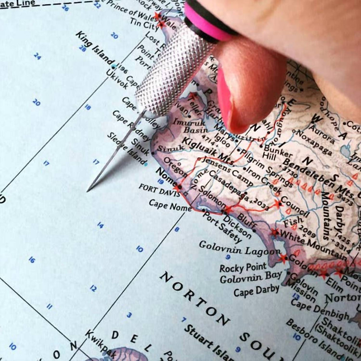 Daisy - Women's Georgia Map Tote Bag