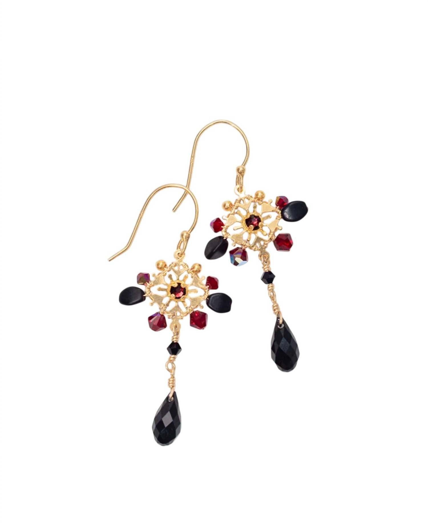 Holly Yashi Women's Valentina Drop Earrings in scarlet - women's jewelry