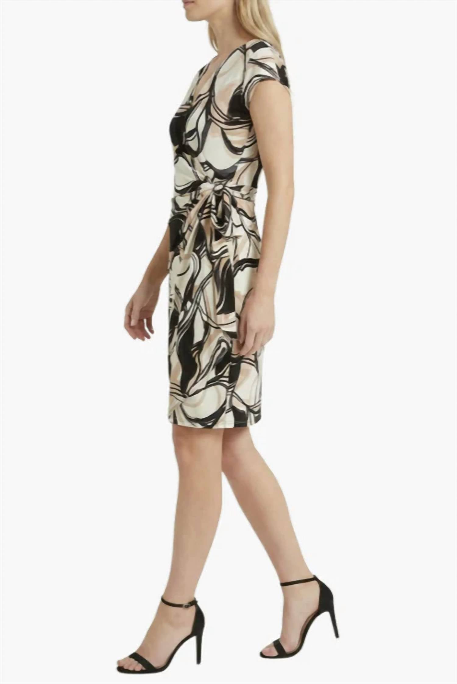 Maggy London - Printed Wrap Dress