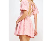 Strut & Bolt Women's Peony Floral Mini Dress in pink - women's dress - alternate view