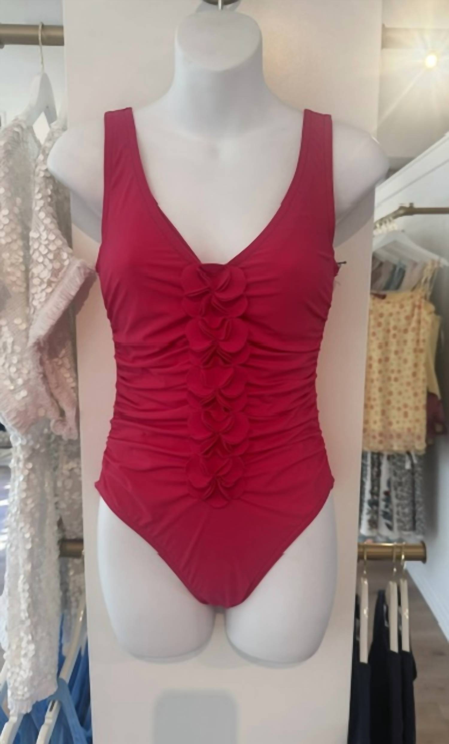 Karla Colletto - Women's Tess V Neck Silent Underwire One Piece