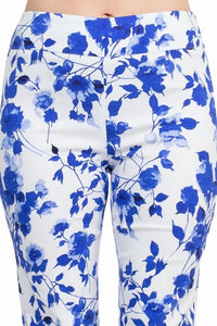 Counterparts - Women's Mid Banded Waist Multi Print Stretch Rayon Pants