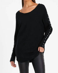 Keren Hart - Pullover Sweater With Studded Sleeve