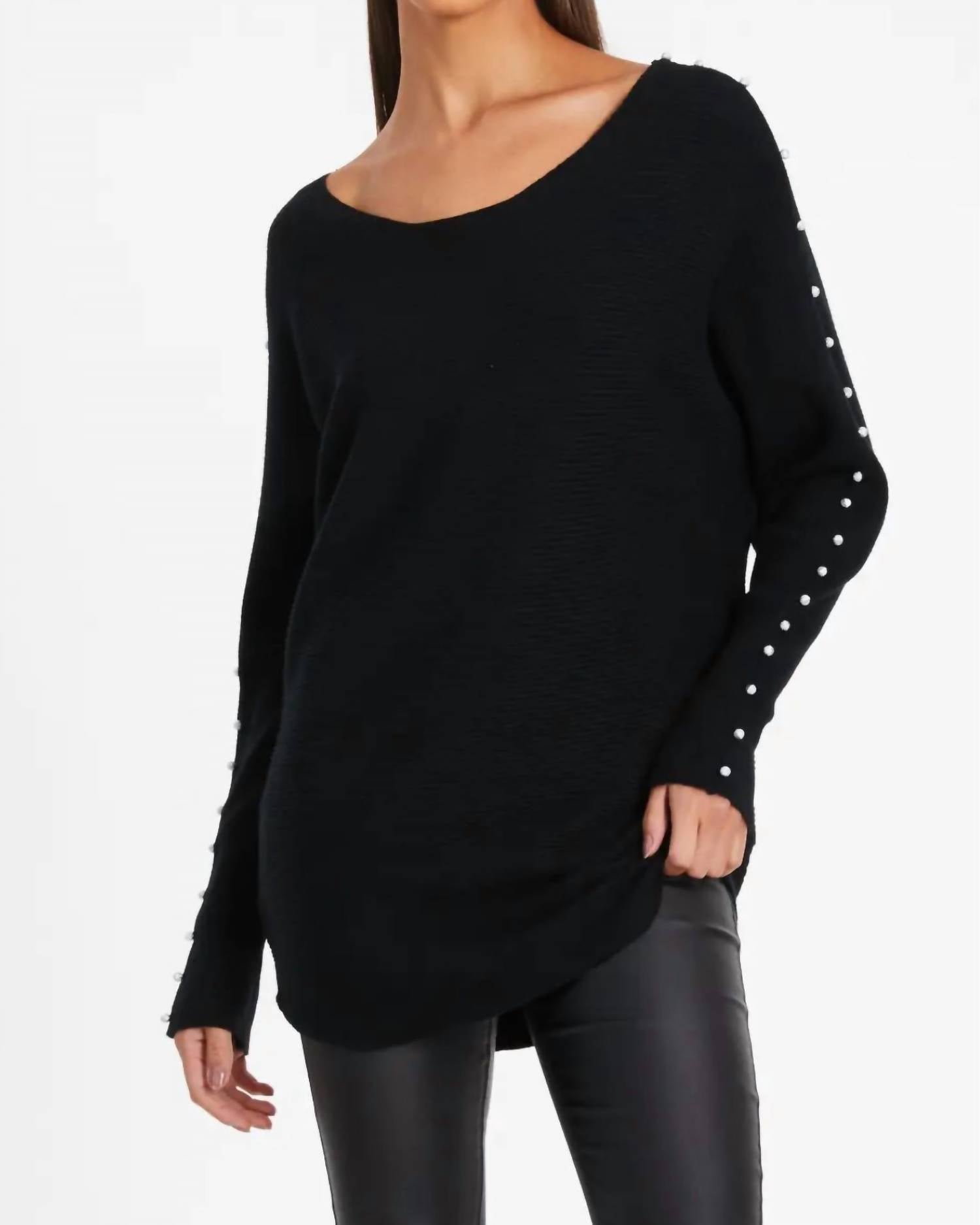 Keren Hart - Pullover Sweater With Studded Sleeve