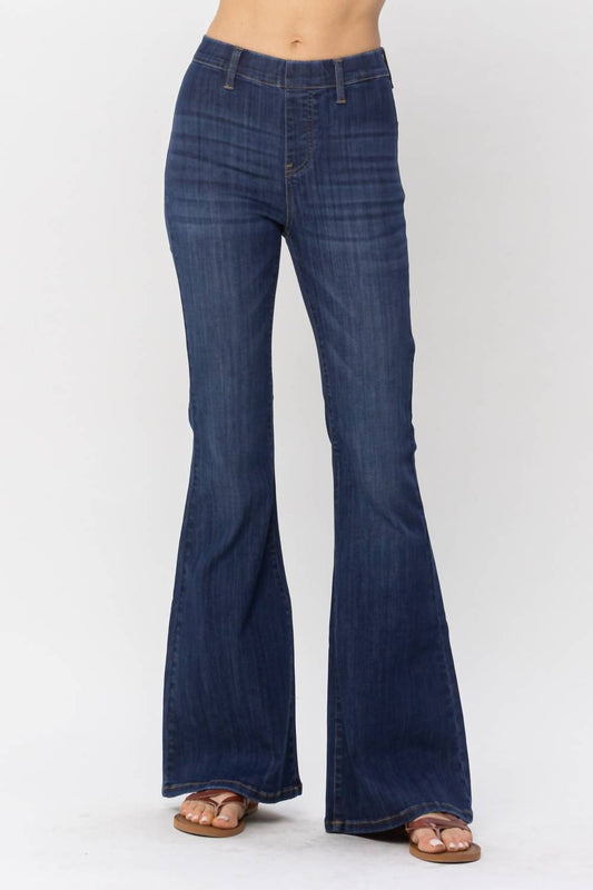 Judy Blue - Flare Pull-On High Waist Flare Jeans