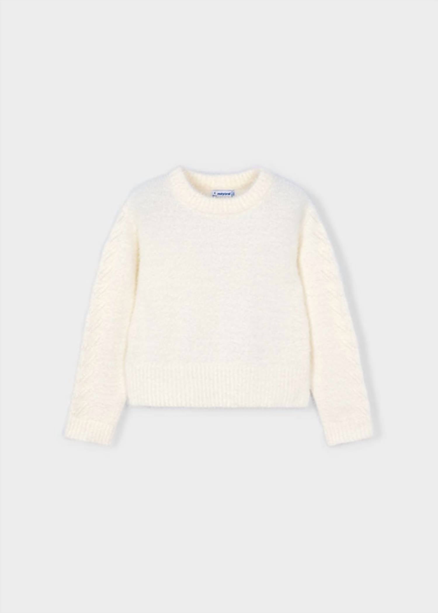 Mayoral - Girl's Fuzzy Crewneck Sweater