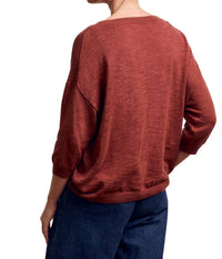 Celtic & Co. - Linen Blend Crew Neck Top