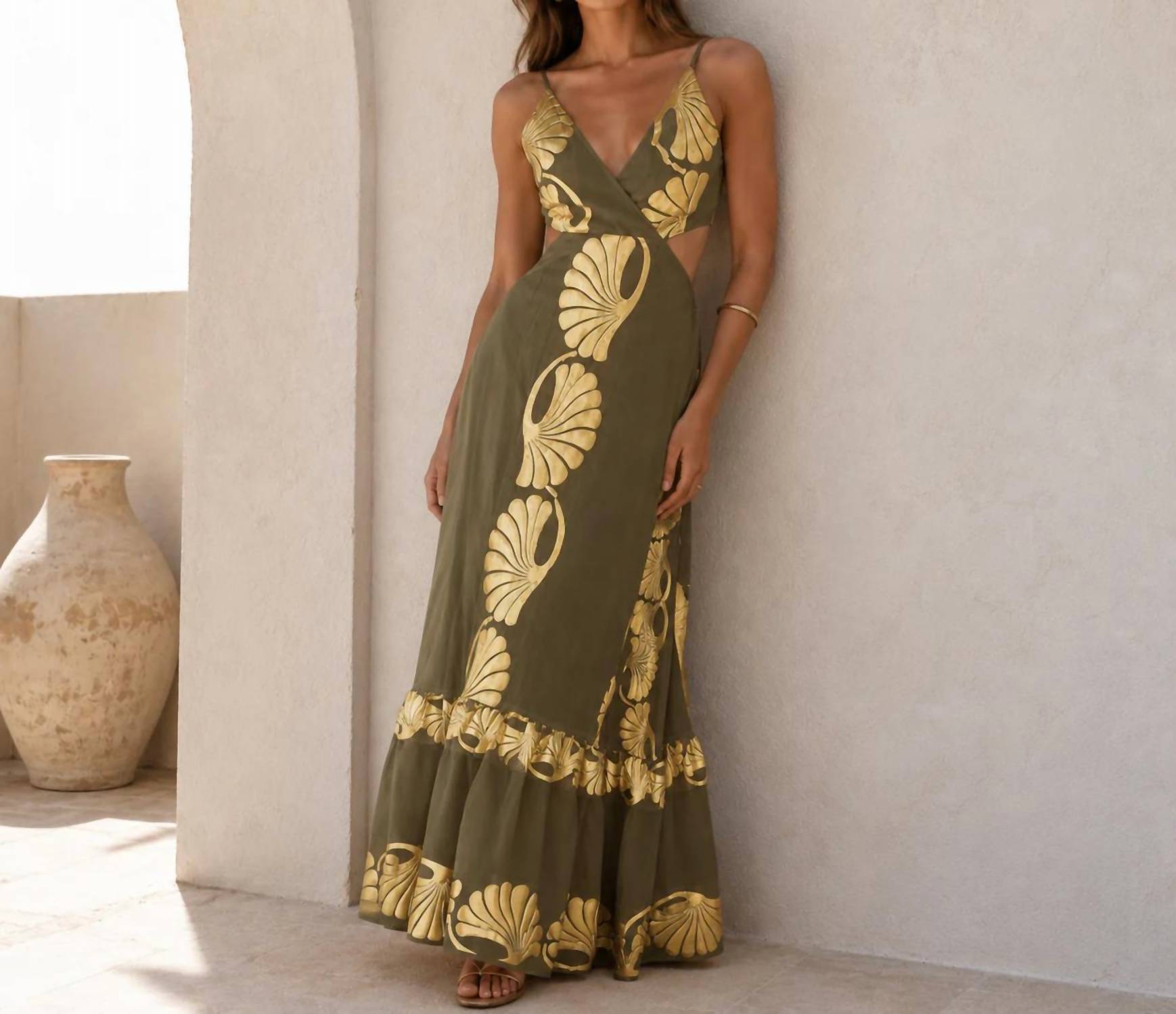 Mystery Resort - Riviera Shell Maxi Dress