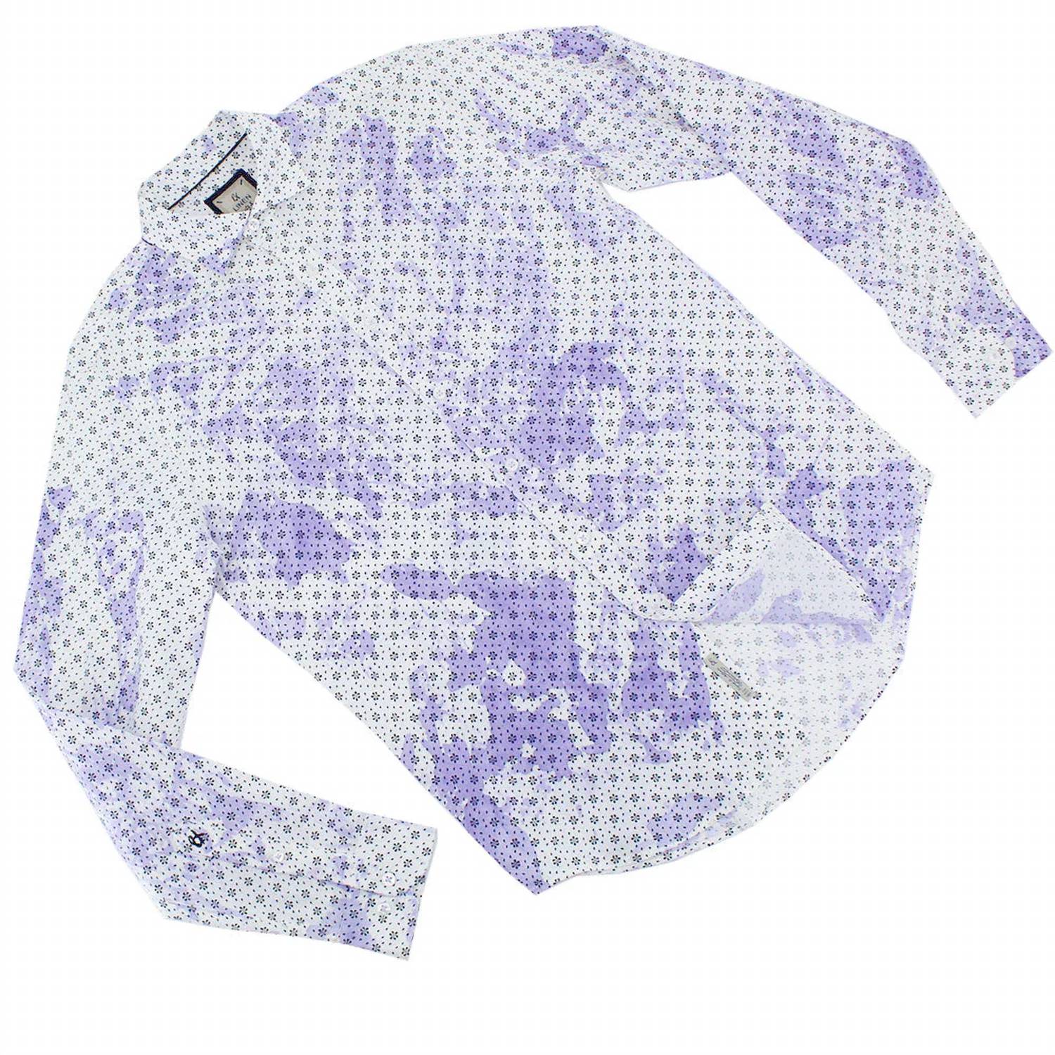 Eight X - Floral Print Linen Shirt