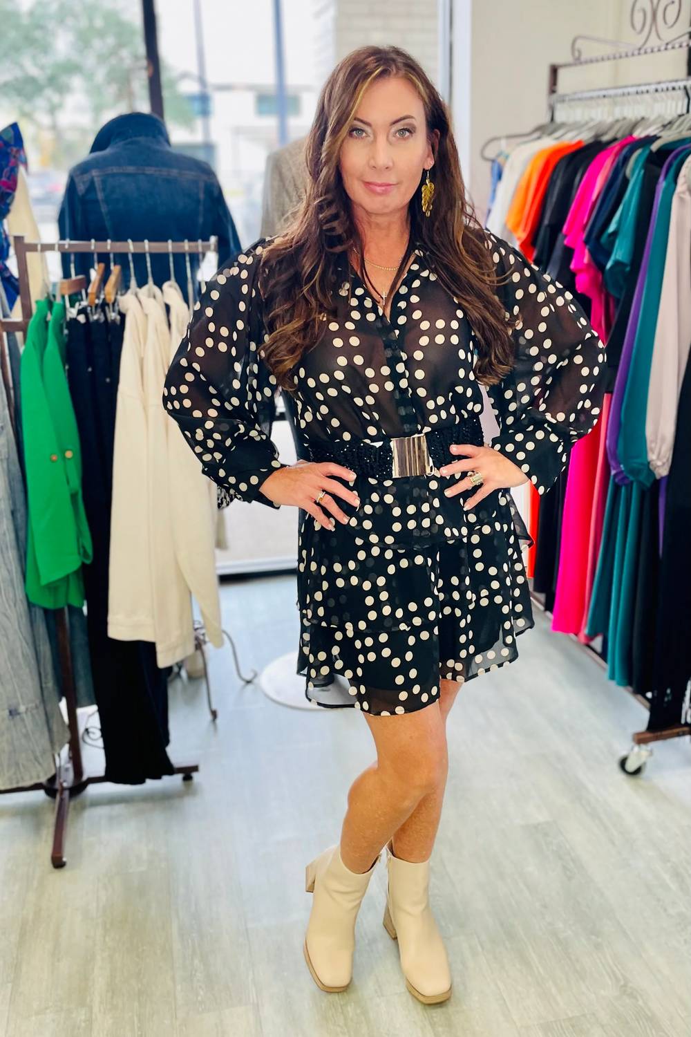 Q2 - Mini Tiered Polka Dot Skirt