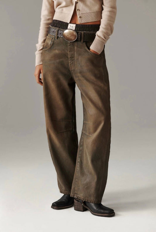 Free People - Good Luck Coated Barrel Jeans
