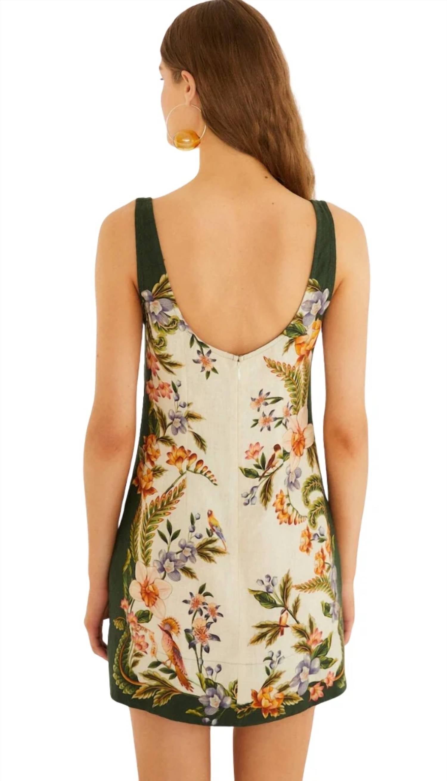 Farm Rio - Square Neck Mini Dress