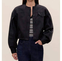 Rebecca Taylor Aria Twill Jacket in black - women's jacket