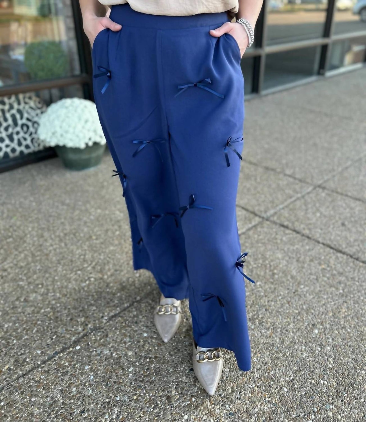 Jodifl - Amora Bow Wide Leg Pants