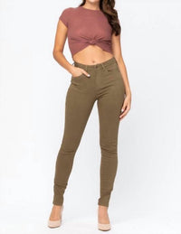 Judy Blue - Women's High Waisted Colored Skinny Jeans