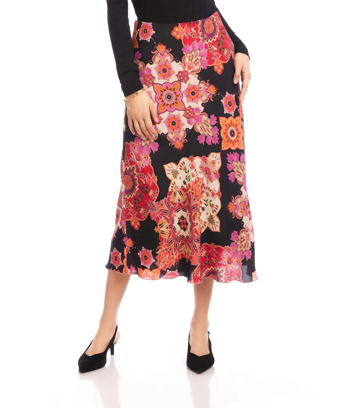 Karen Kane - Bias Cut Midi Skirt