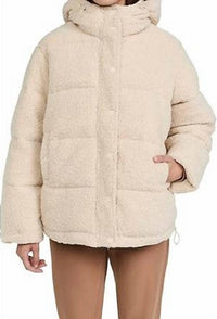 Good American - Sherpa Cocoon Puffer Jacket