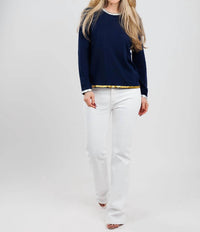 Peace Of Cloth - Sasha Long Sleeve Crew Top With Foil