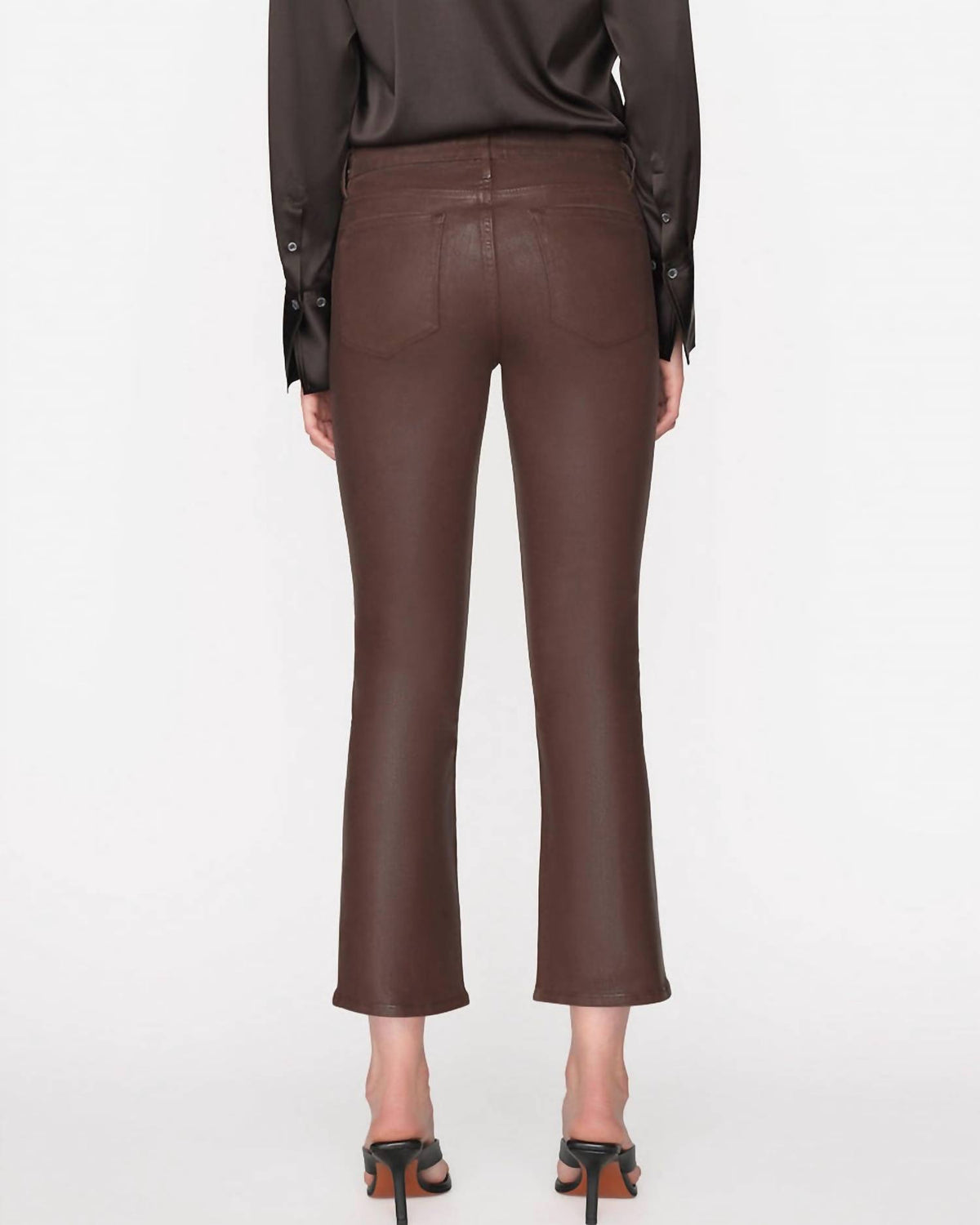 Frame - Le Crop Mini Boot Coated Jeans