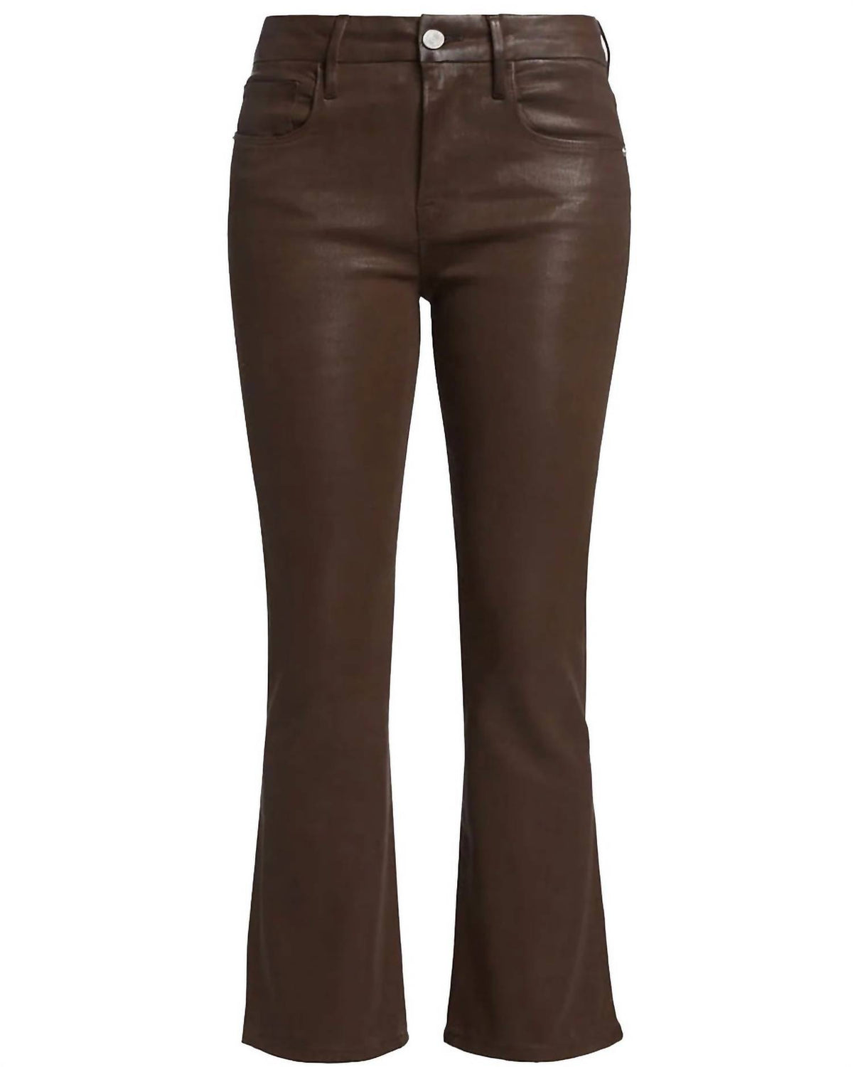Frame - Le Crop Mini Boot Coated Jeans