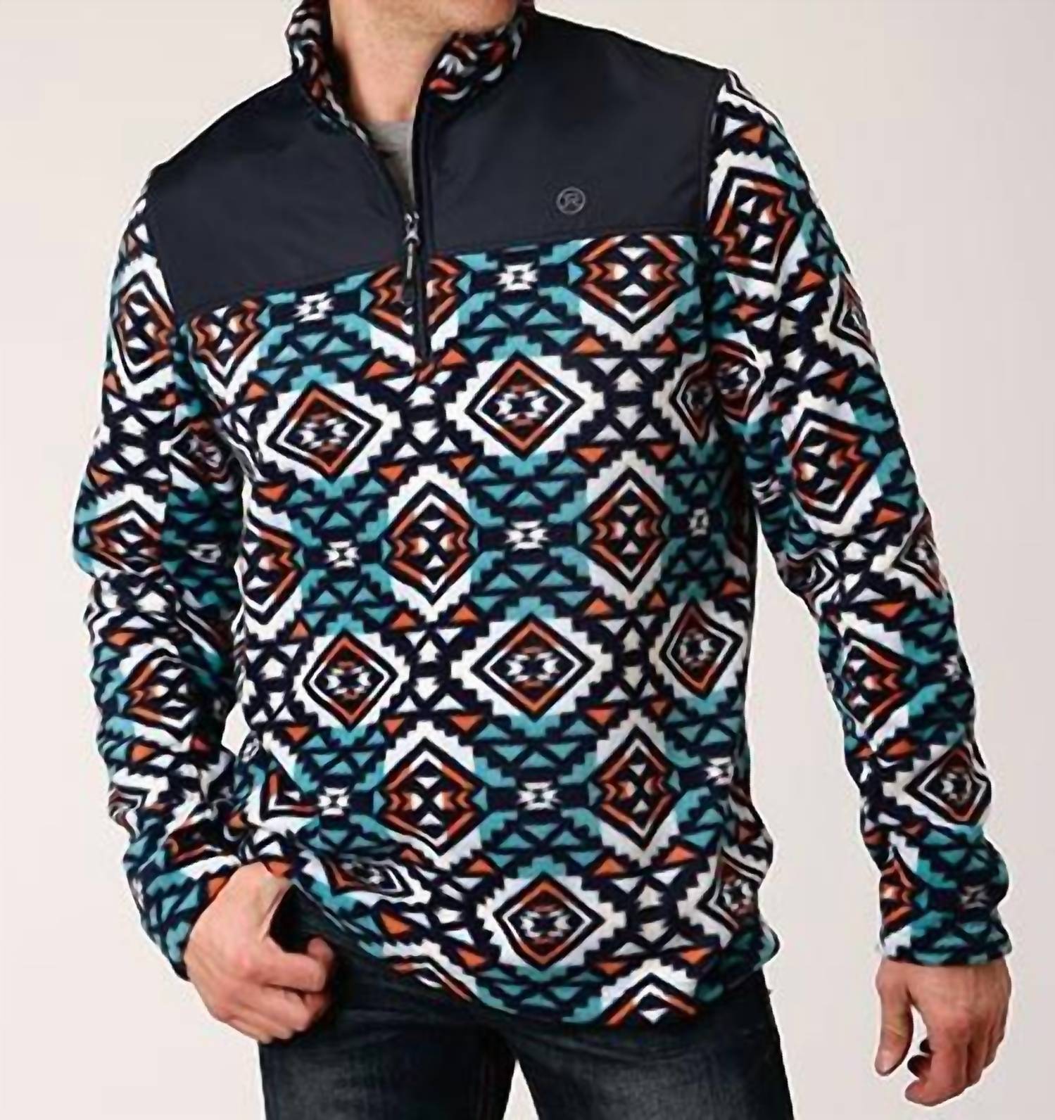 Roper - Aztec Print Fleece Pullover