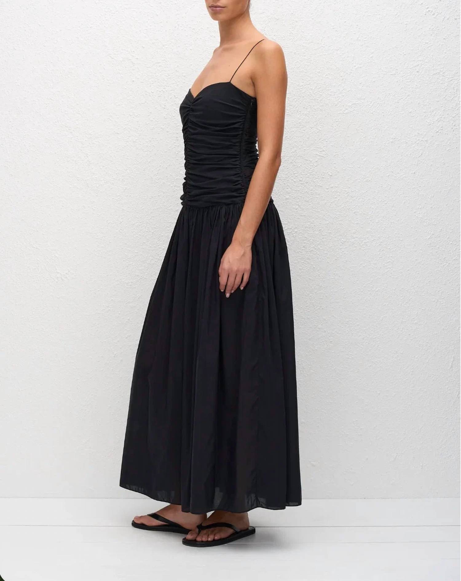 Matteau - Gathered Drop Waist Dress