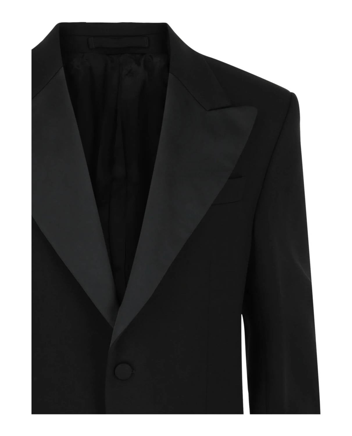 Salvatore Ferragamo - Men's Silk Peaked Lapel Blazer