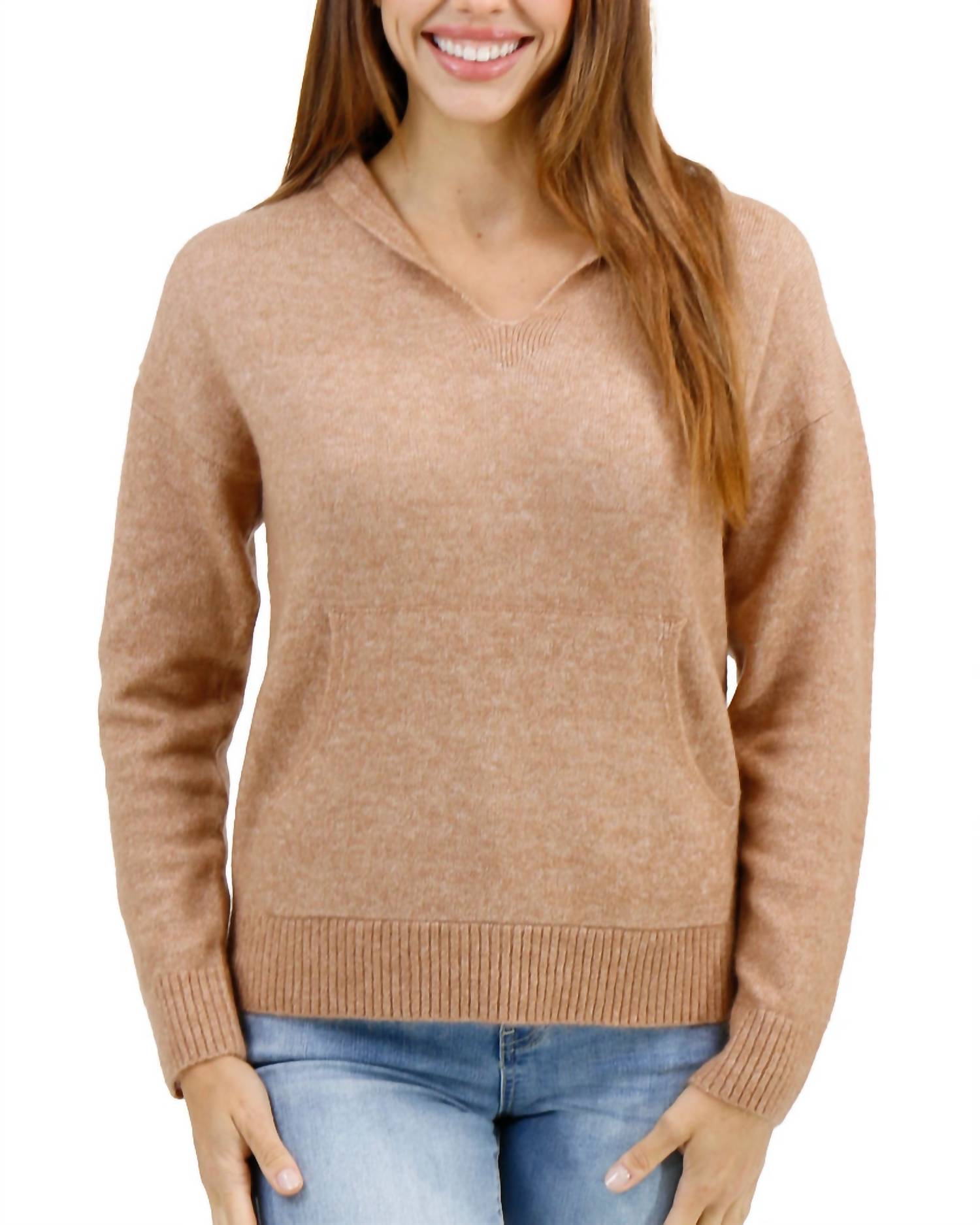 Grace And Lace - So Soft Knit Sweater Hoodie