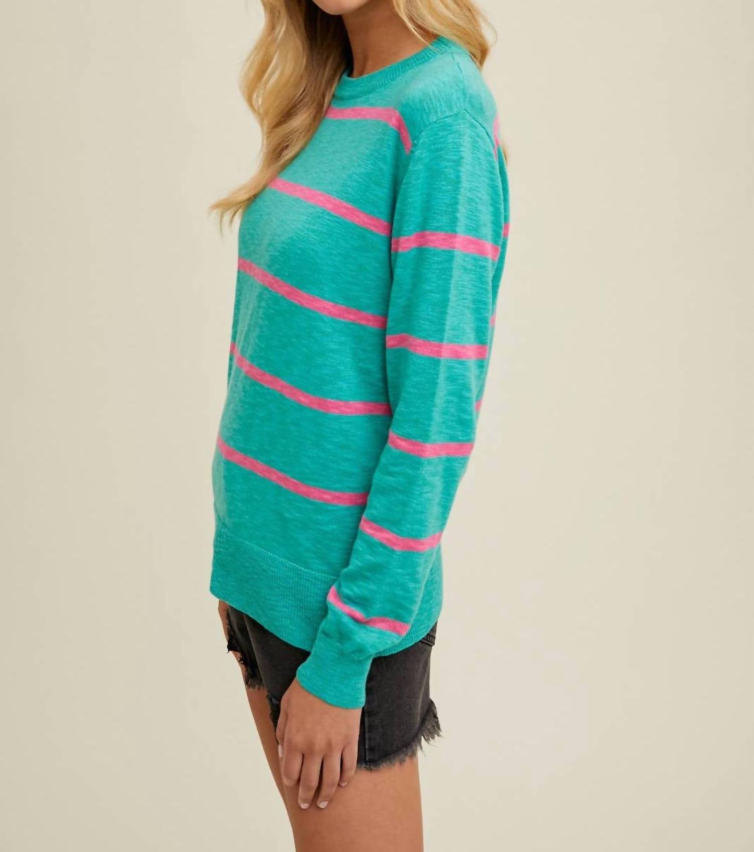 Wishlist - Striped Lightweight Sweater