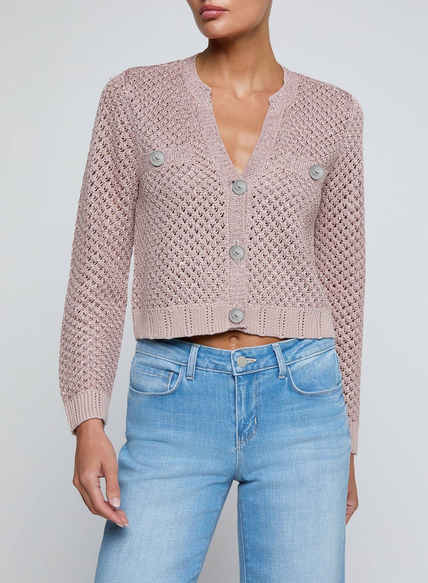 L'Agence - Blanca Sequin Cardigan