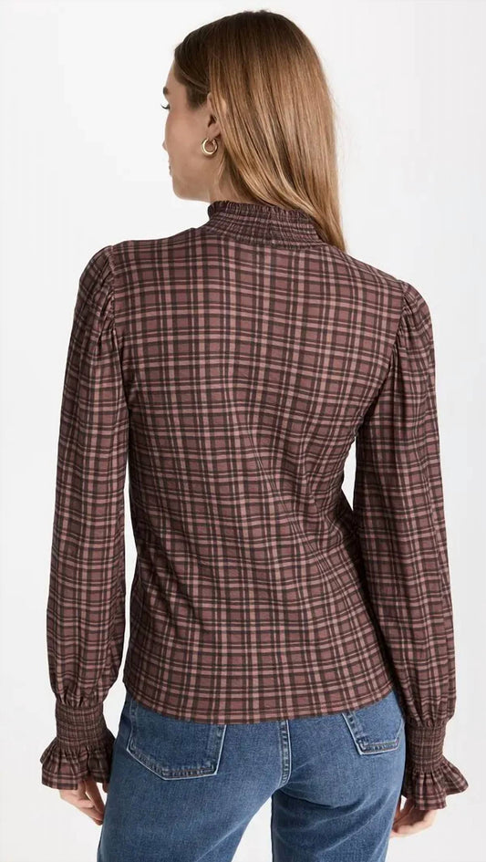 Nation Ltd - Prim and Proper Plaid Top