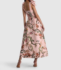 Alice + Olivia - Hana Floral Print Midi Dress