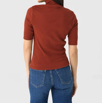 Vince - Elbow Sleeve Turtleneck Top