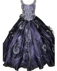 Little Rosie - Girl's Glitz Long Pageant Dress