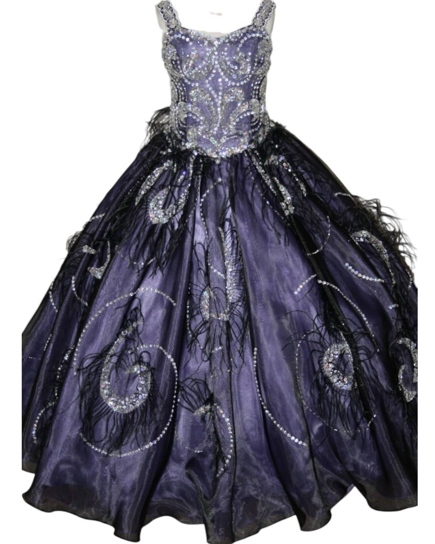 Little Rosie - Girl's Glitz Long Pageant Dress
