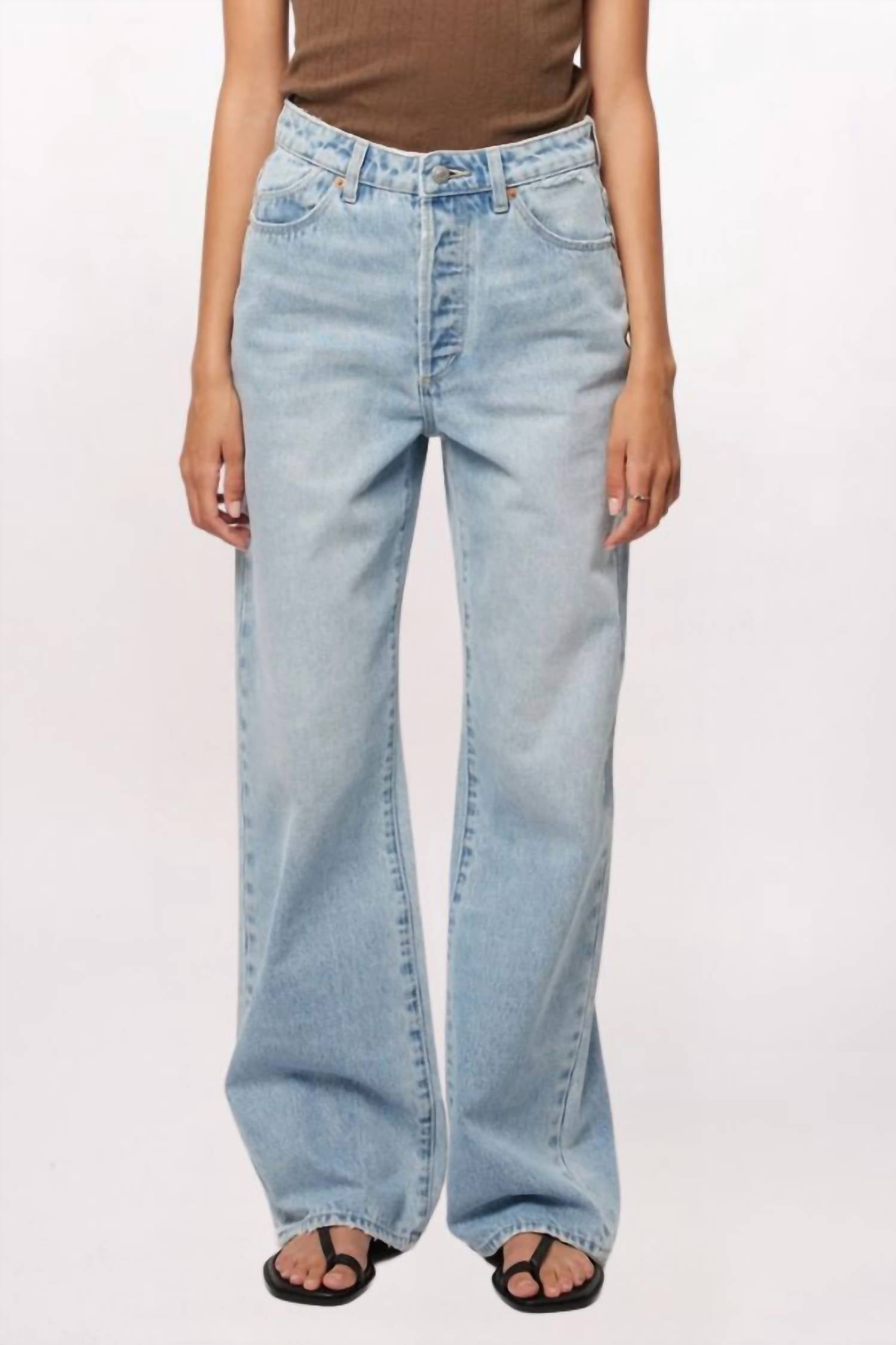 ROLLA'S STEVIE RELAXED JEANS in lt vintage blue - women's jeans