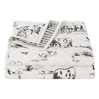 Hiend Accents - Ranch Life Western Toile Reversible Quilt Set