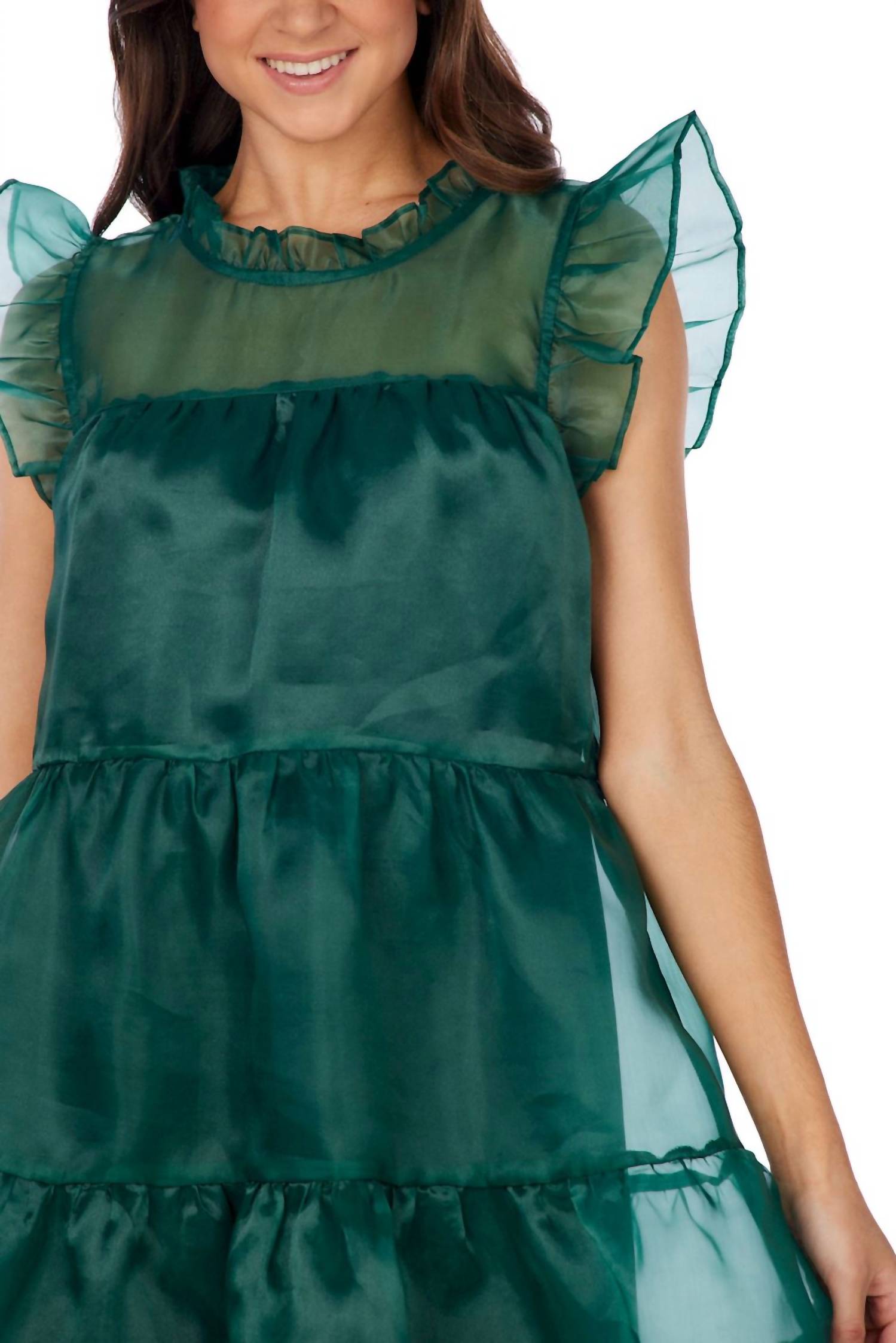 Mudpie - Jane Holiday Baby Doll Mini Dress