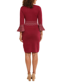 Donna Morgan - Maggy London Fig Sweater Dress With Bell Sleeve