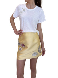 Beatrice .B - Mini Skirt With Floral Embroidery