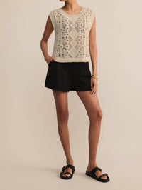 Z Supply - BAROQUE CROCHET SWEATER TOP